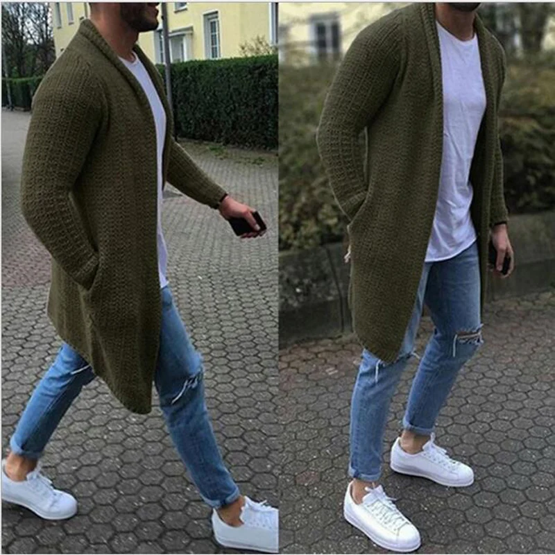 Dropshipping 2019 Autumn Winter Mens Sweater Solid Slim Fit Cardigan Men Fashion Casual Sweater Men Outwear Coats Streetwear Dropshipping 2019 Autumn Winter Mens Sweater Solid Slim Fit Cardigan Men Fashion Casual Sweater Men Outwear Coats Streetwear