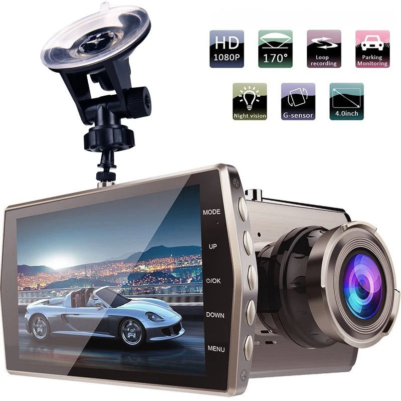 

J15 Sucker 1080P Full HD Driving Recorder Car DVR Night Vision Dashcam Video Registrar G Sensor 170 Degrees Wide Angle Recorder