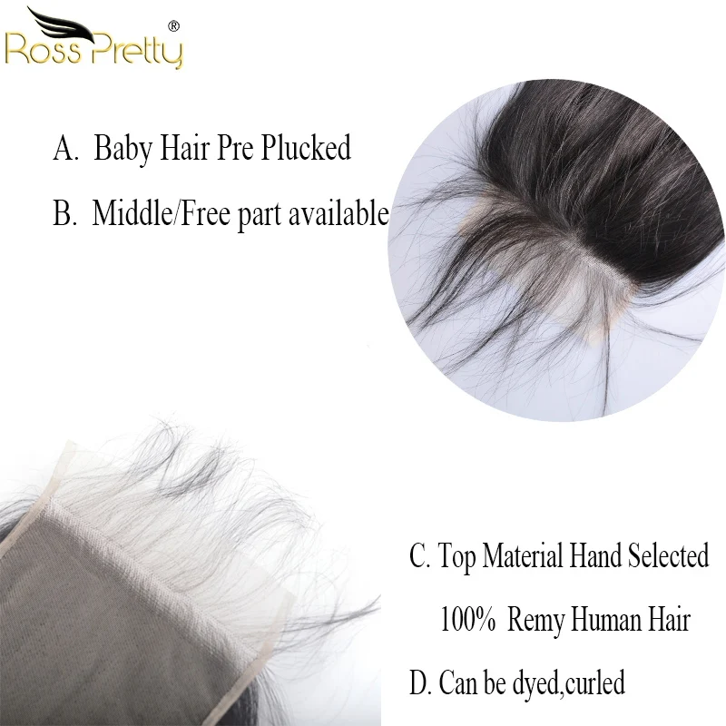 baby hair transparent lace closure