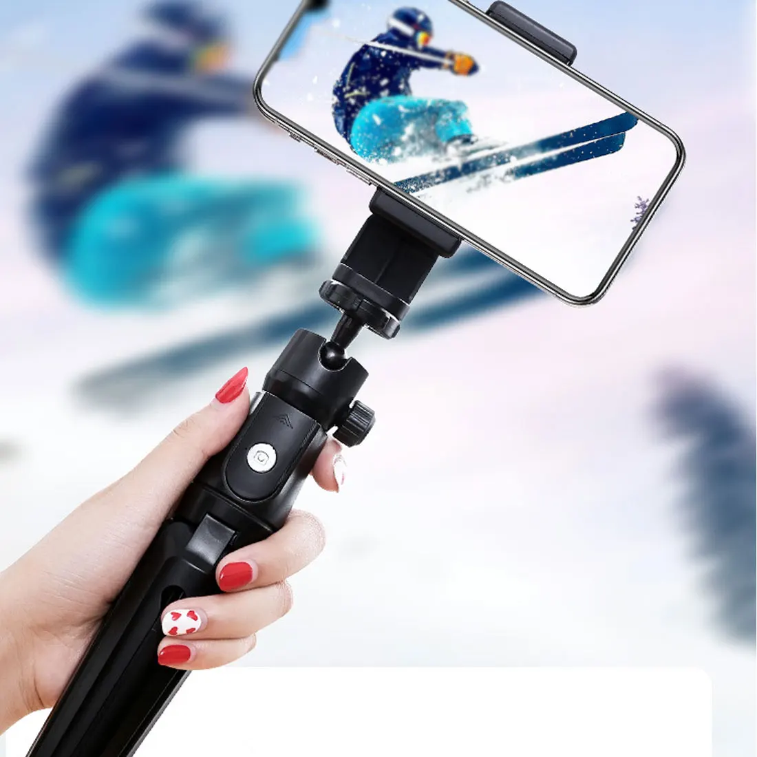 Беспроводной мини 3 в 1 Bluetooth селфи палка штатив монопод для iPhone X Xs MAX для Andriod для Gopro Hero 7 6