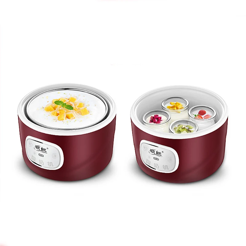 Yogurt Making Machines With Jars Glasses Fermenter Electric Kitchen Household Appliances Accessories Rice Wine Natto Maker 1L