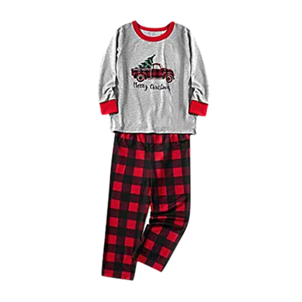 Одежда для семьи; рождественские пижамы для папы, мамы, дочки и сына; одинаковые зеленые полосатые пижамы со снеговиком; новогодняя Детская одежда для сна на осень - Цвет: Kid 4 Years