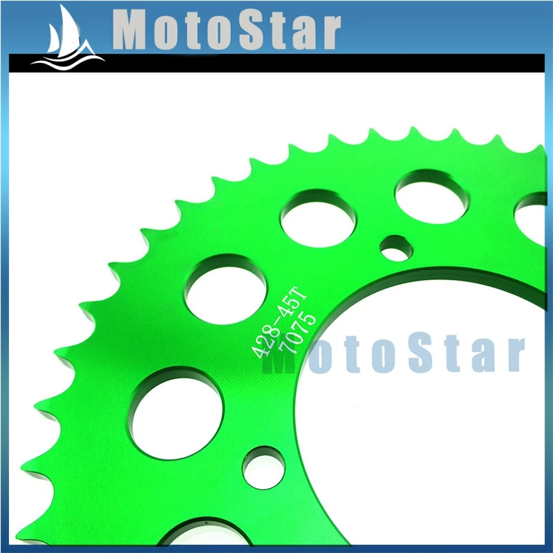 428 45 зубцов 76 мм Задняя звездочка для Pit Dirt Bike Stomp Demon Atomic SSR Piranha Lifan YX Braaap Pitpro Kayo