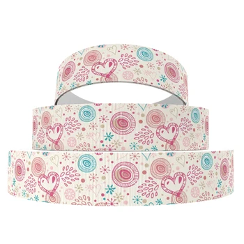 

50Yard Flower Strawberry Watermelon Printed Grosgrain Ribbon Fabric for Party Gift Wrapping DIY Sewing Accessories,50Yc7408