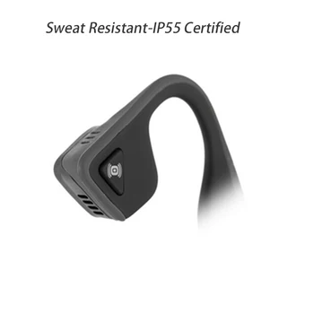 

AfterShokz Bone Conduction AS600 with AfterShokz Bluetooth Headset Sports Wireless Non-ear Bone Sensing Hanging Ear