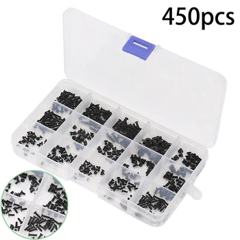 

450pcs Screws Assorted Kit Repairing Laptop Mobile Phones Computer Electronic Devices Hardware Accessories