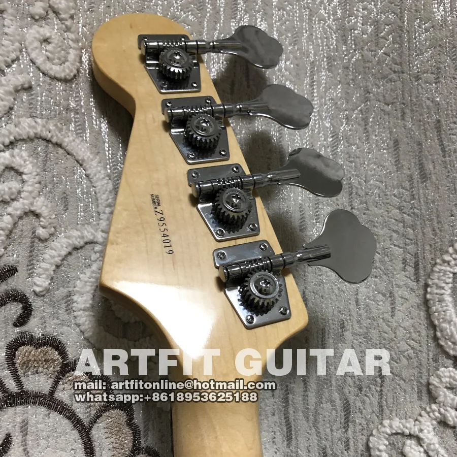 Болотное пепельное тело Tony Franklin Fretless Black Precison Jazz 4 струны Китай электрический бас гитары гитары