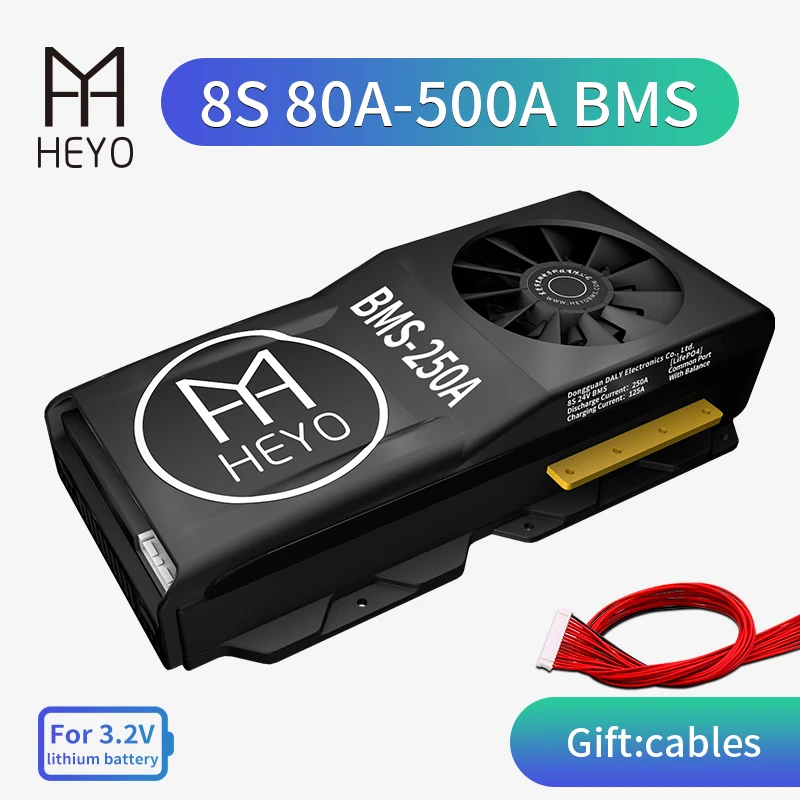 HEYO 3 2 V 18650 литий защиты общего Порты и разъёмы с вентилятором Батарея доска 80A 100A