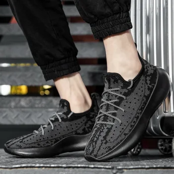 

Air Mesh Running Shoes Cushion Flats Fashion Men Sneakers Breathable Outdoor Sport Shoes Couple 48 Training Zapatos De Hombre