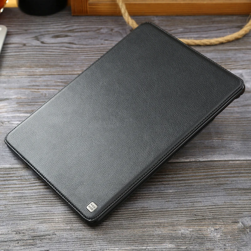 Новое поступление воловья кожа натуральная кожа флип чехол для iPad 9,7 дюймов Универсальный бизнес Стенд смарт-чехол для Apple iPad