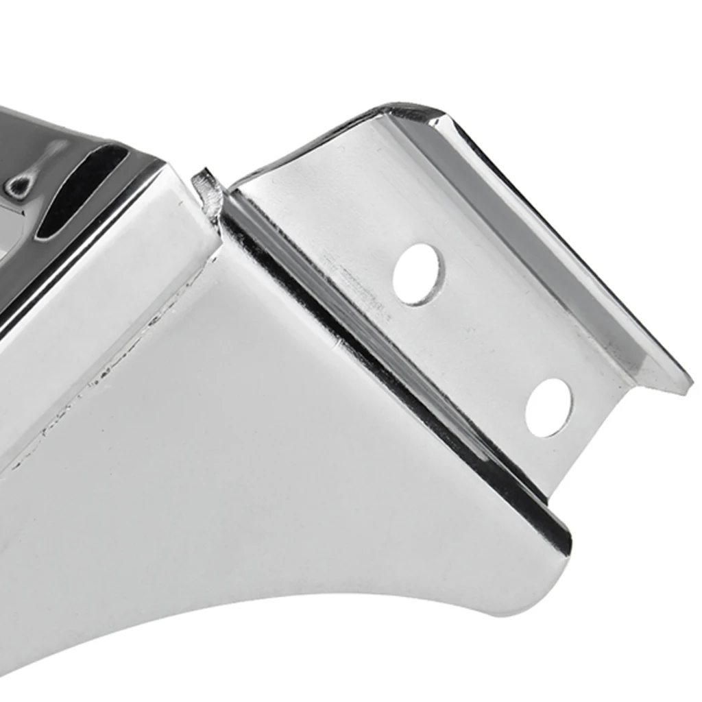 Chrome Motorcycle Trunk Tail Box Luggage Case top rack For Harley