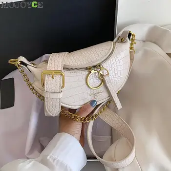 

Women Solid Color Handbags PU Leather Messenger Bag Chain Travel Shoulder Pouch Newest Hot PU Chest Pochete Homem