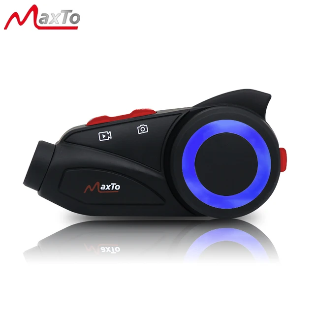 Maxto – Caméra Interphone HD pour Casque de Moto, Modèle Wi Fi Bluetooth M3S avec Vidéo 2K, Résistant à lEau, Permet dEnregistrer la Route et la Conduite, Version et Voix Chinoise -2