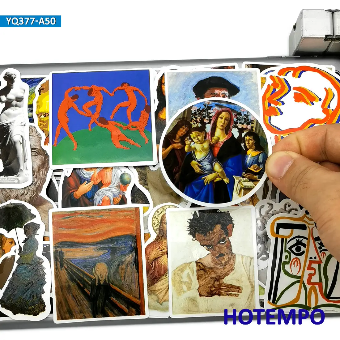 50pcs Oil Painting Style Art Artist Van Gogh Stickers Toys for Kid Mobile Phone Laptop Luggage Case Skateboard Car Decal Sticker 50pcs Oil Painting Style Art Artist Van Gogh Stickers Toys for Kid Mobile Phone Laptop Luggage Case Skateboard Car Decal Sticker