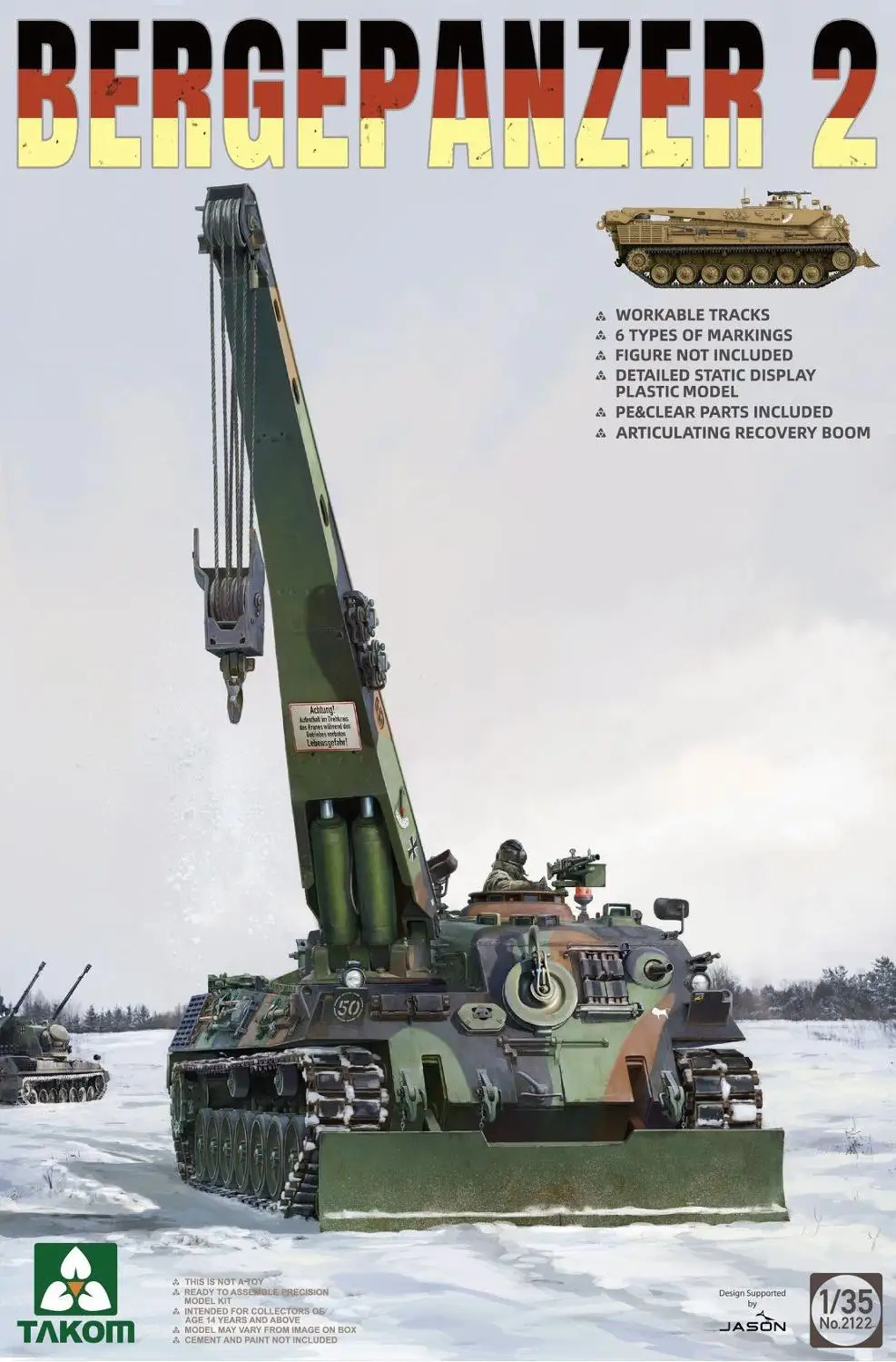 TAKOM 2122 1/35 шкала Bergepanzer 2 Пластиковая Модель Строительный комплект | Игрушки и хобби