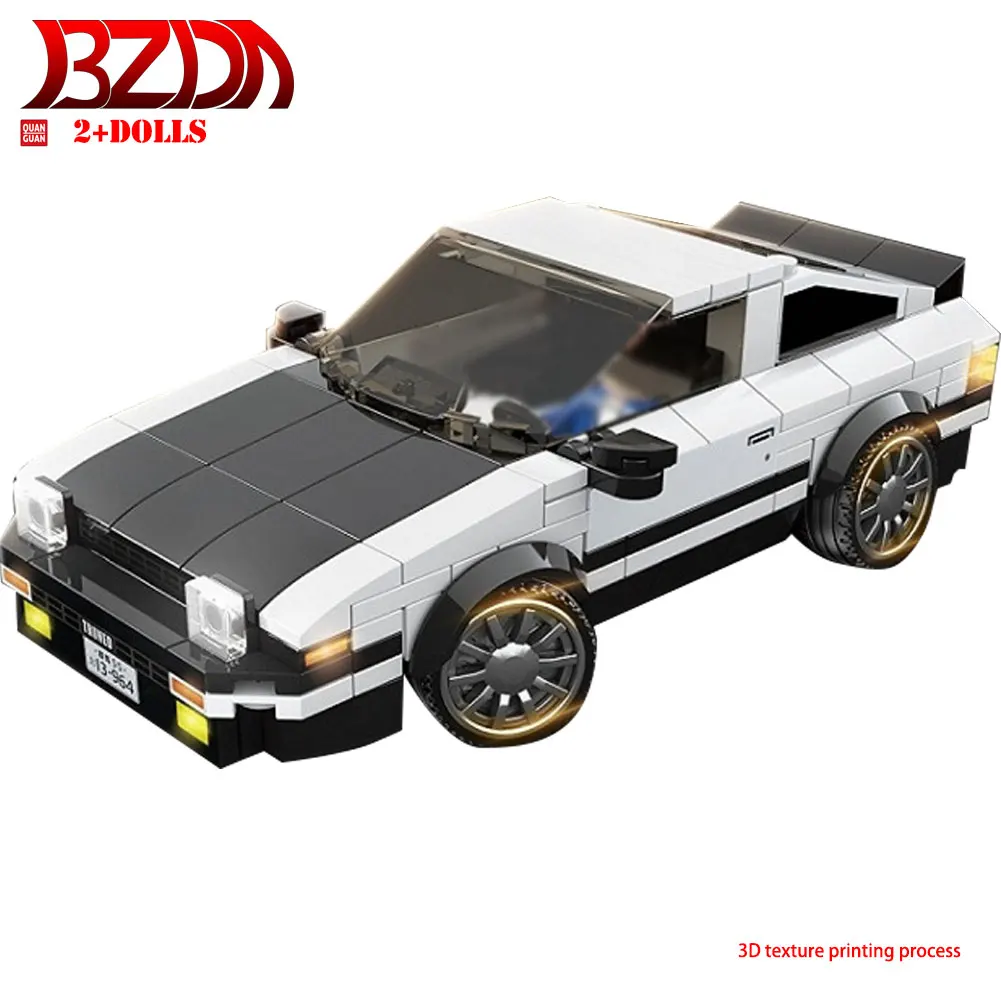 

BZDA City Technical Car 322 PCS Building Blocksc Car AE86 Speed Champion Toy Car Blocks Car model Toys For Children Gift diy