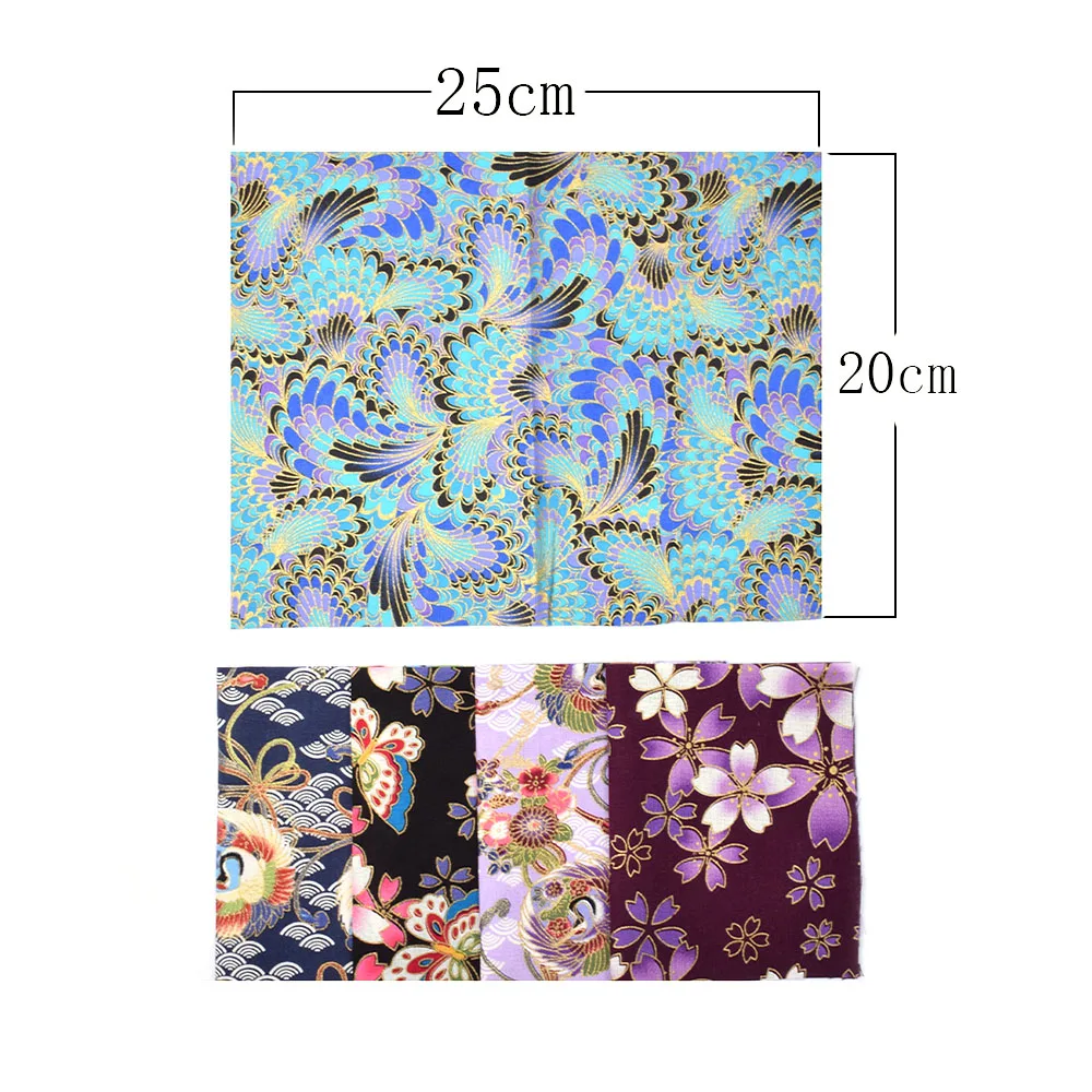 DIY 5 шт./лот 20x25 см Zephyr Mix цветочный узор хлопок Pur-cut Лоскутная Ткань Набор для шитья стеганые изделия ручной работы
