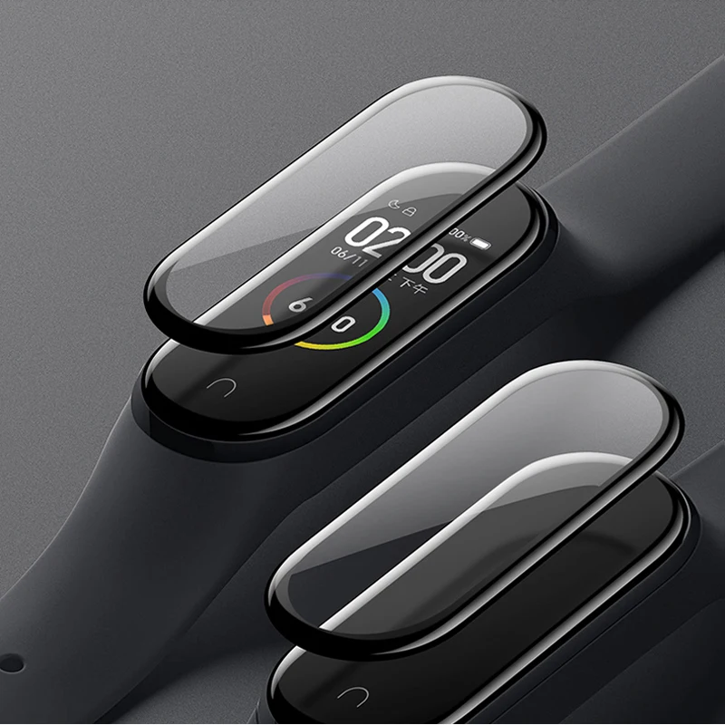 3D Защитная пленка для Xiaomi Mi Band 4 мягкая стеклянная взрывобезопасная защитная на