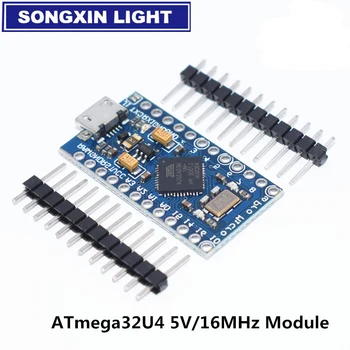 

Pro Micro ATmega32U4 5V 16MHz Replace ATmega328 For Arduino Pro Mini With 2 Row Pin Header For Leonardo Mini Usb Interface
