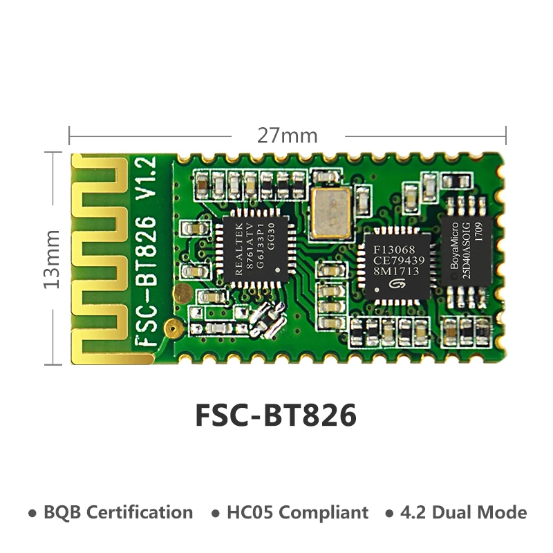 

FEASYCOM SPP, BLE Bluetooth 4.2 Module Support Master Slave Mode compatible with HC-05, HC-06 Module