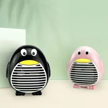 

500W EU/US/UK Plug Portable Penguin Shape Electric Fan Heater Air Warmer Radiator low noise Fast for Winter PTC- Ceramic Heating