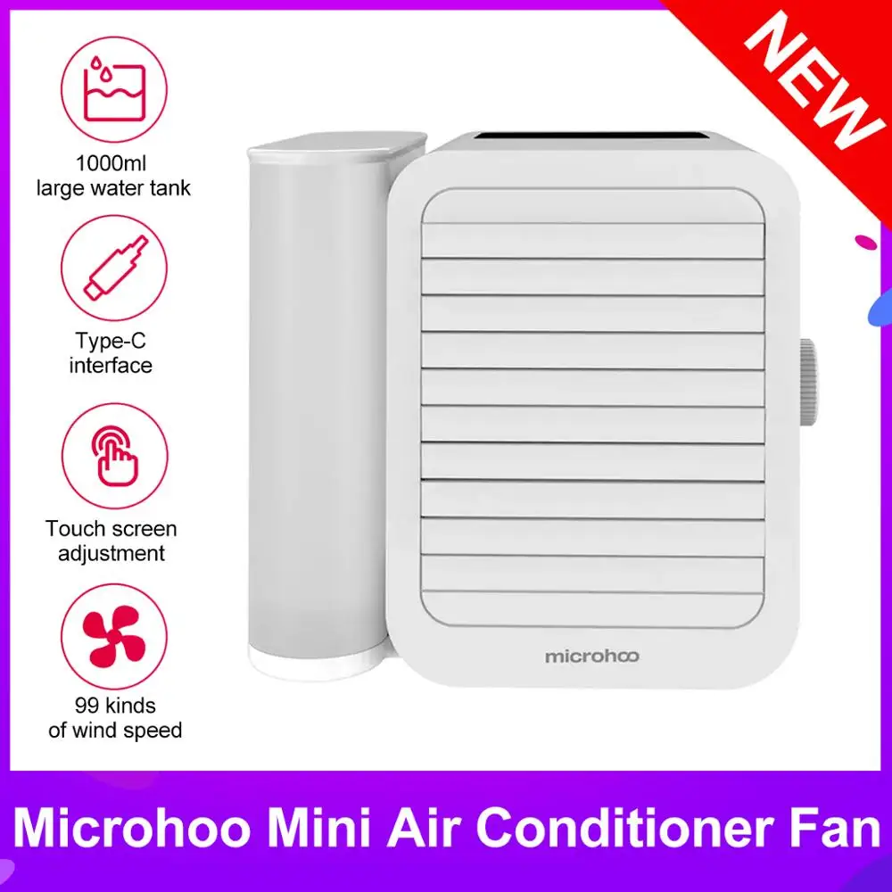 Ventola di raffreddamento auto USB Mini Airtic Airconditioner Ventola di raffreddamento evaporativo portatile Mini Purificatore daria automatico Ventola regolabile a 3 velocit/à