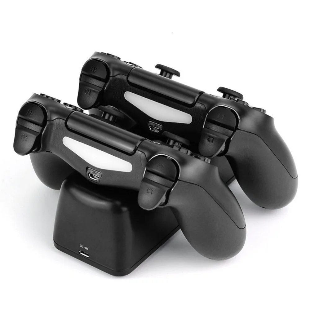 Быстрая зарядка PS4 док-станция двойное зарядное устройство для геймпада зарядная станция геймпад подставка держатель светодиодный для SONY