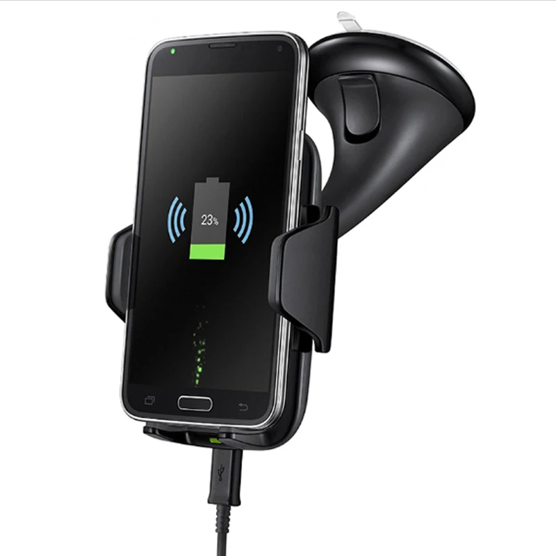 

COOFUN Multi-Funtion Qi Wireless Charger Phone Fast Charging Car Mount Holder Charger For Iphone 8/X Samsung Note8 S7 S8/+ S9/