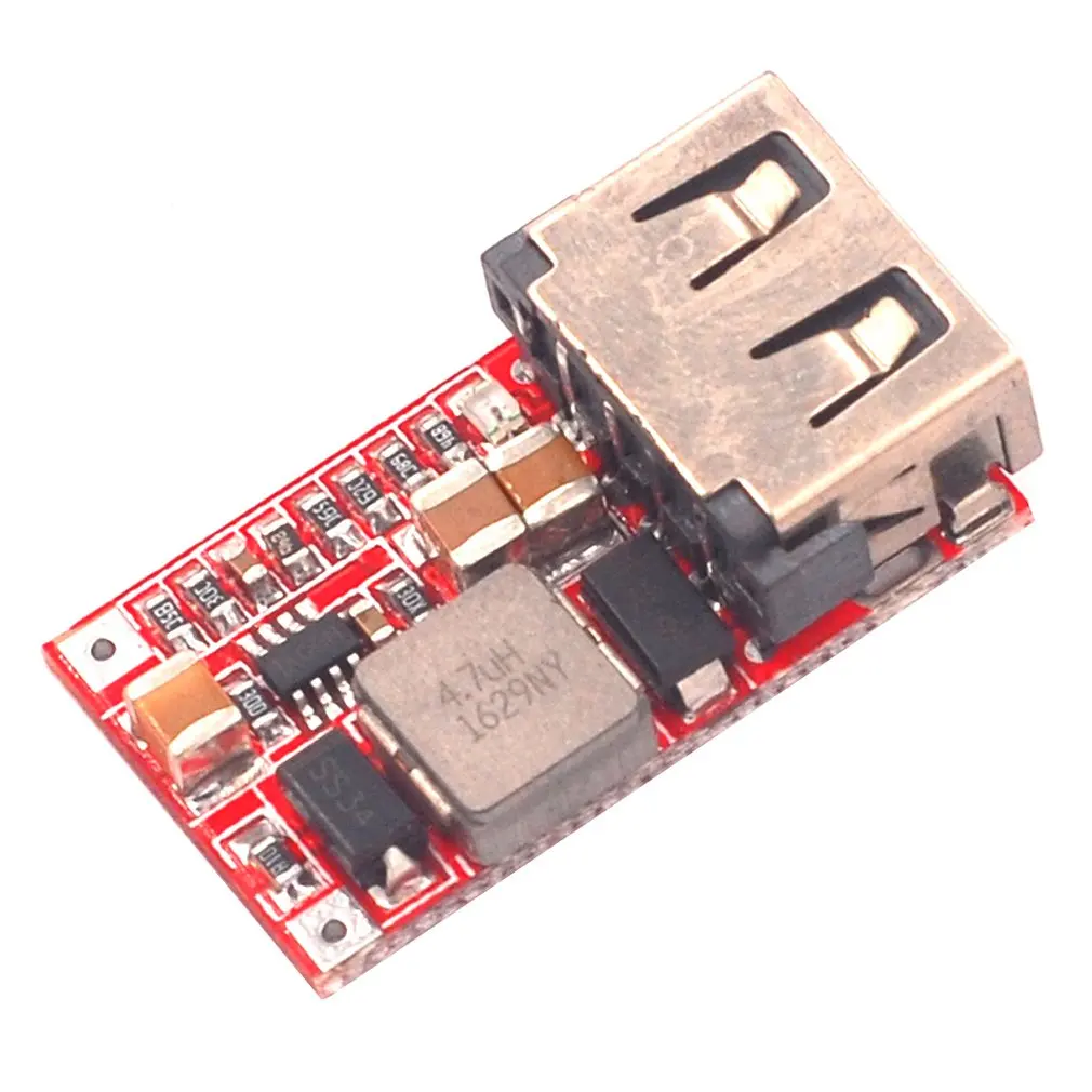 Эффективность 97.5% dc-dc понижающий модуль 6-24V12V24V до 5V3A Автомобильный USB телефон зарядное устройство Автомобиль понижающий модуль