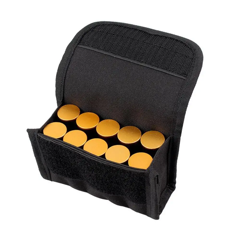 Тактический 10 патронов Shotshell перезаряжаемый держатель Molle мешочек для 12 калибра/20G журнал заряд, Круглый картридж держатель тактический Чехол