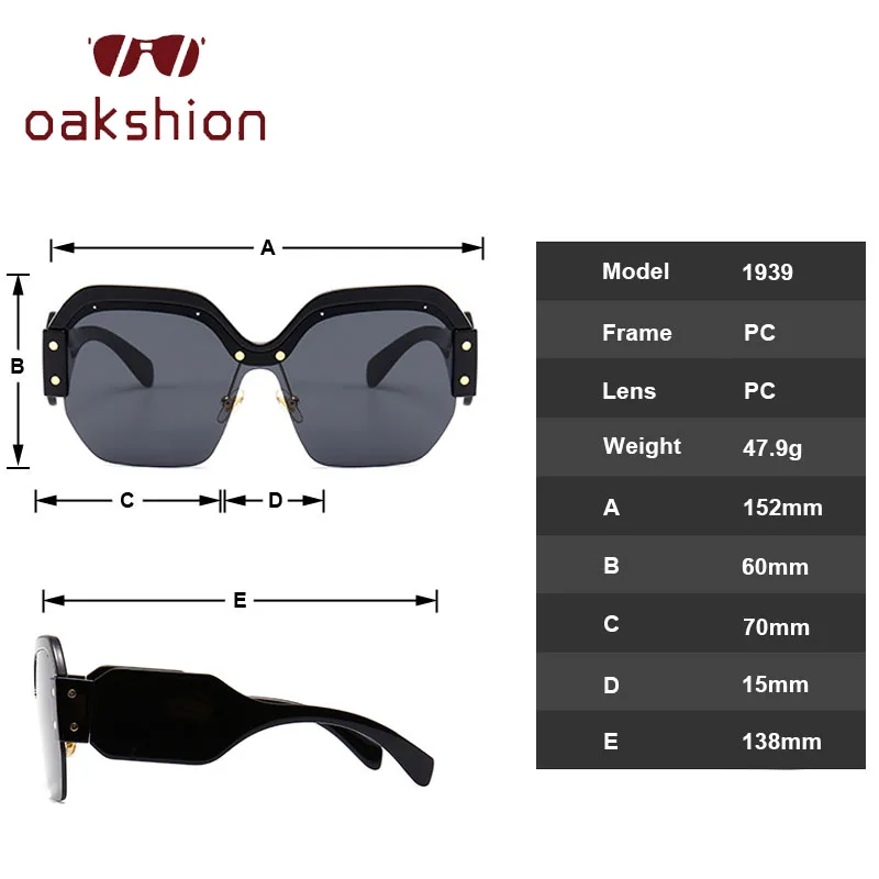 Oakshion Соблазнительная девушка оправы Безразмерные солнцезащитные очки с квадратными линзами с Для женщин Элитный бренд солнцезащитные очки для женщин оттенков с большой оправой Eyeglasse