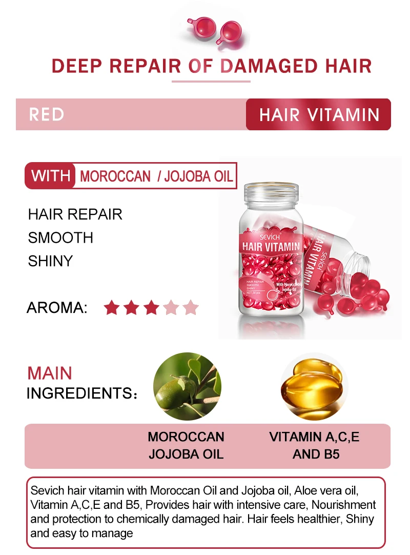 Hc68c0bf058f8443d91f9572b6fb837765 Sevich Hair Vitamin Keratin Complex Oil Smooth Silky Serum Moroccan Oil for Repair Damaged Hair Anti Hair Loss Care