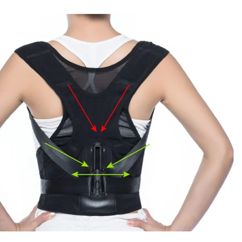 

Posture Correction Belt Shoulder Waist Corrector Adjustable Adult Nylon Bone Protection Braces Black S M L XL XXL XXXL babaka