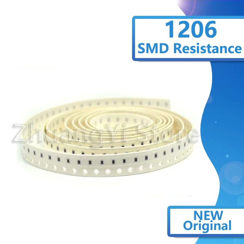 100pcs 1206 SMD 1/2W chip resistor resistors 4.3R 4.7R 5.1R 5.6R 6.2R 6.8R 7.5R 8.2R 9.1R 10R 11R 12R 13R 15R 16R 18R | Электронные