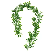 

180cm Artificial Ivy Green Hanging Vines Leaf Plants Vines Leaves Wall Decor Reen Garland Home Wedding Party Decoration