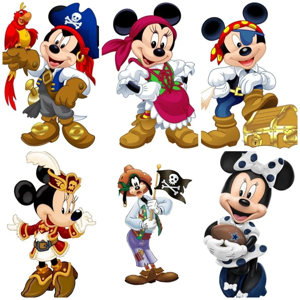 Алмазная живопись Disney Набор персонажей мультфильмов пиратов Микки Мина Дональд