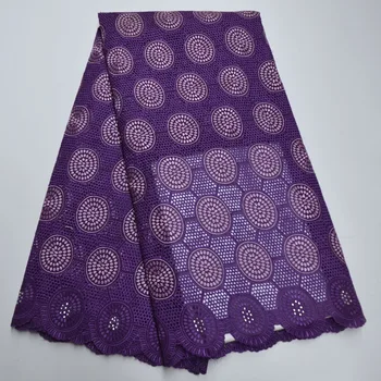 

Swiss Voile Lace In Switzerland Purple African Cotton Lace Fabric 2020 High Quality Lace Embroidered Nigerian Lace For Wedding