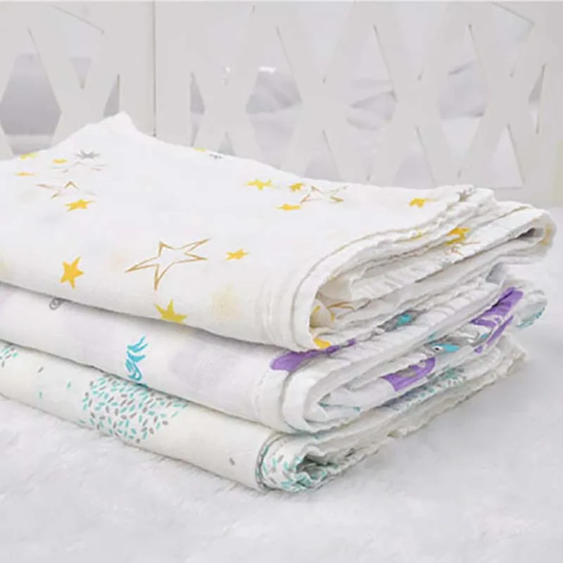 Baby Boy Blanket Bath towel gauze Baby Swaddle blanket newborn Swaddling baby sleeping wrap Summer BHB005