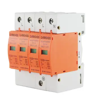 

4P House Residual Current Circuit Breaker Home Surge Protector Short Current Leakage Protection Guide Rail Mounted Device