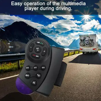 

Simple installation Car Audio Car Bluetooth Handsfree Wheel Steering Car Remote Transmitter FM Phone MP3 System Player K3O1