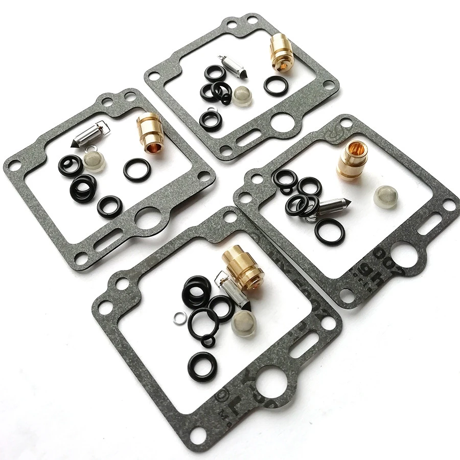 4 Sets Motorcycle Carburetor Rebuild Kit For Yamaha Xj700 Maxim X Xj750
