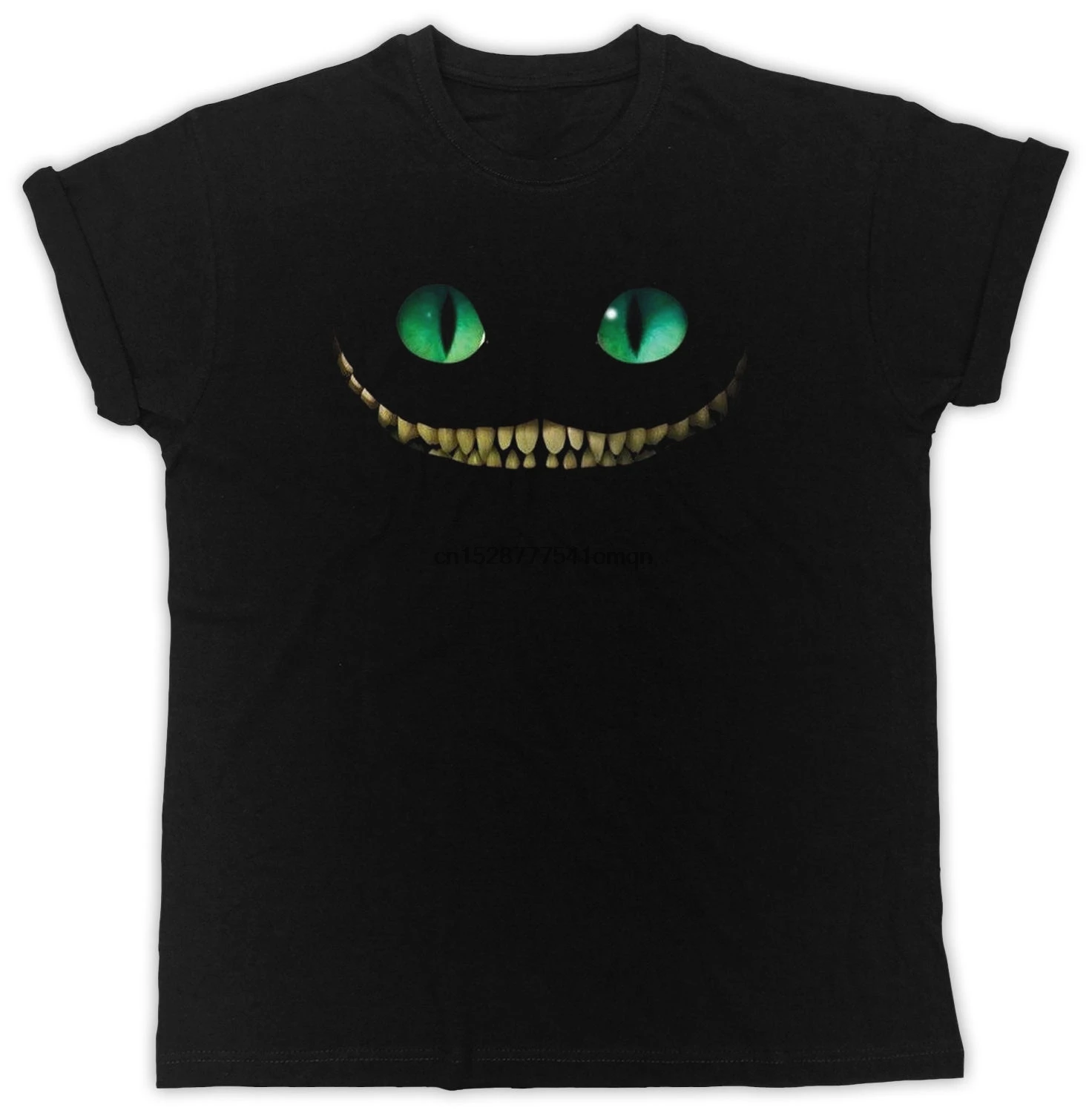 

CHESHIRE CAT SMILE ALICE IN WONDERLAND IDEADL GIFT COOL UNISEX BLACK TSHIRT New T Shirts Funny Tops Tee New Unisex Funny Tops
