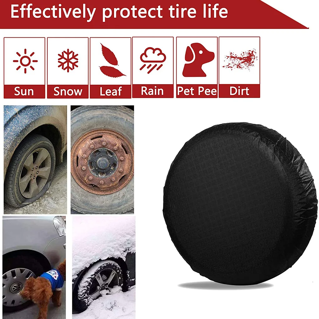 4pcs Caranvan Wheel Tyre Cover Motorhome Tire Covers Waterproof for 27-29`` Dia