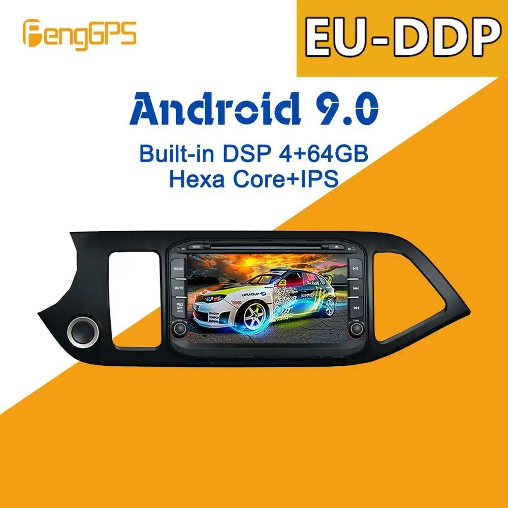 For KIA Morning Picanto 2011-2014 2015 Android 9 PX6 DSP Car Multimedia Player Stereo DVD Radio upgrade GPS navigation Head unit |