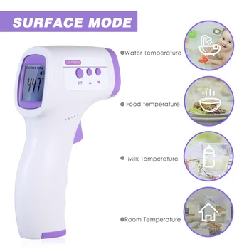 

Non-contact Infrared Thermometer LCD Digital IR Thermometer Forehead Thermometer Body Temperature Measurement Gauge Baby Adult