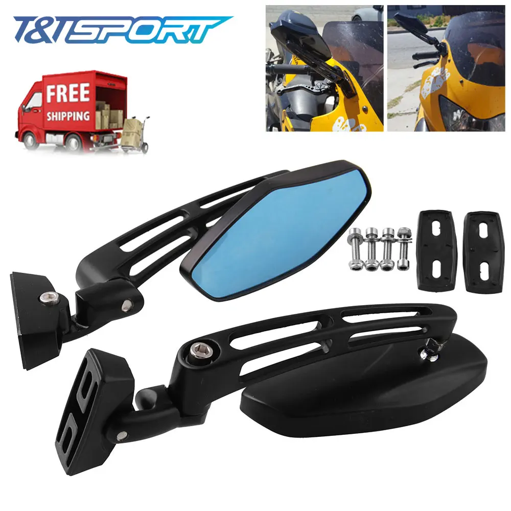 MotoRrcycle гоночный зеркала заднего вида для Honda CBR 600 F3 F4i 900 929 954 1000 RR Kawasaki Ninja Suzuki GSXR Yamaha