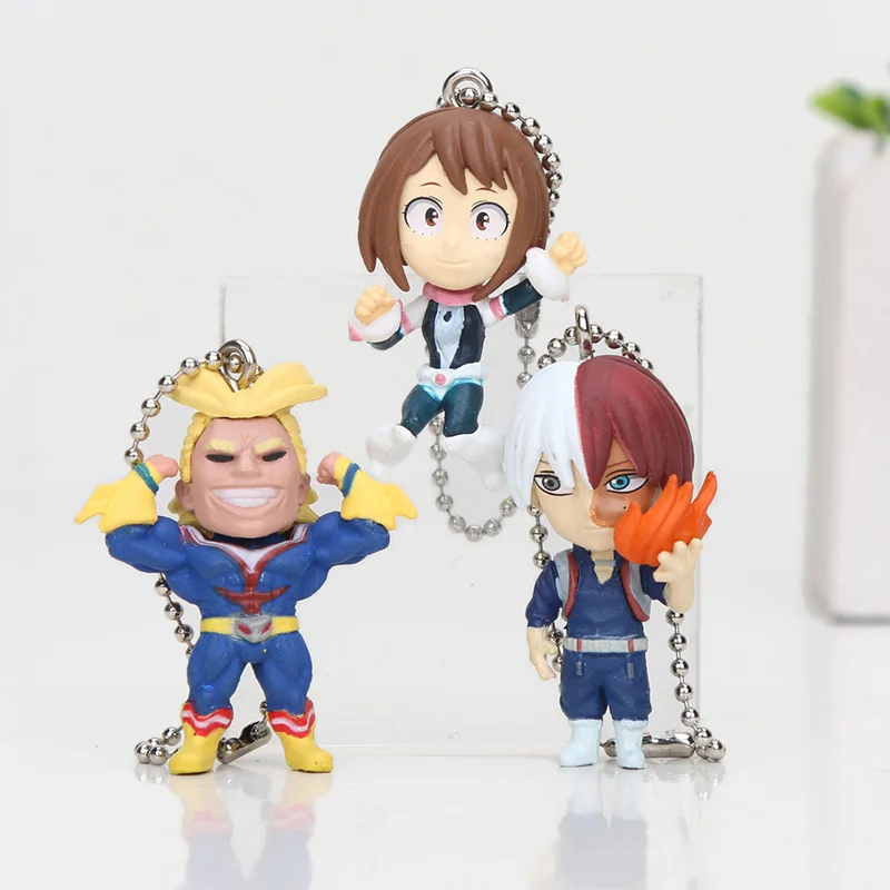5 шт./компл. My hero Академия брелок haku шото Тодороки Katsuki Boku все возможно OCHACO URARAKA без
