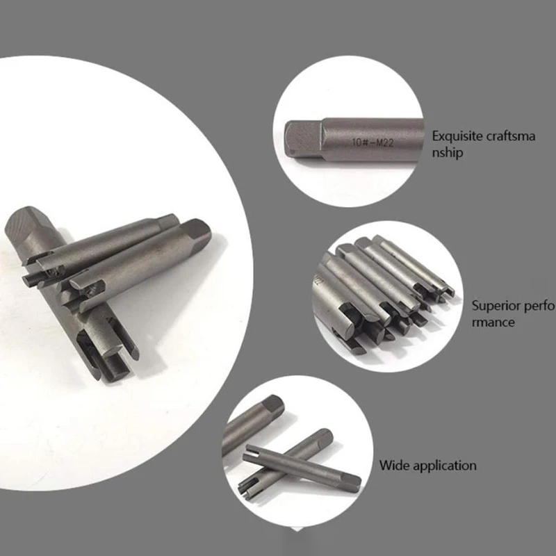 Premium Broken Head Tap Remover Stripped Screw Tap Extractor Set Broken Wire Screw Remover Tools Screw Extractor Wrench Set Dril