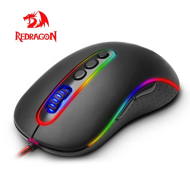 Redragon PHOENIX M702-2 USB игровая мышь Проводная 10000 dpi 11 кнопок эргономичный дизайн для компьютера программируемые мыши для геймера