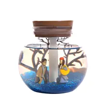 Креативный Diy микро пейзаж маленький лебедь увлажнитель мини офис опрыскиватель домашний ночной Светильник USB увлажнитель